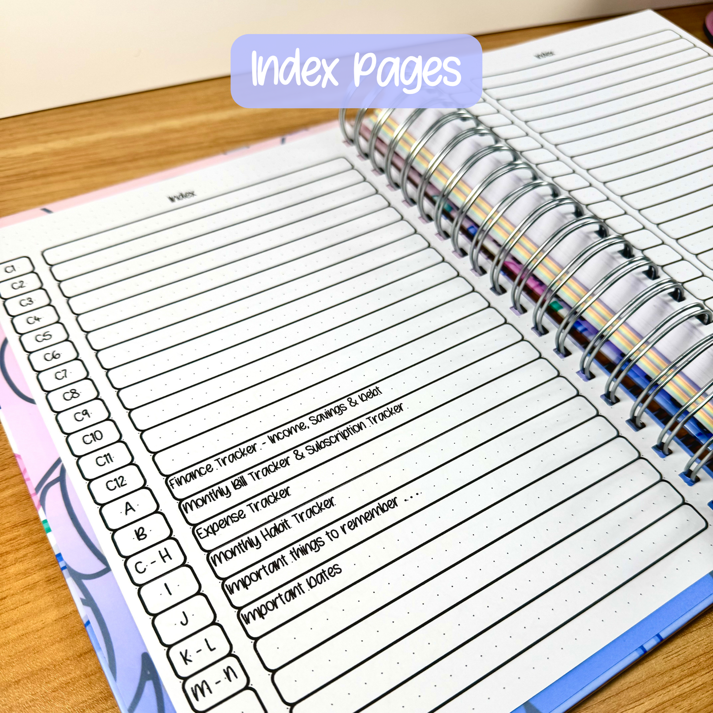 Hobby Illustrated Undated Bullet Journal-Style Planner - Flexible Layout for Creative Planning