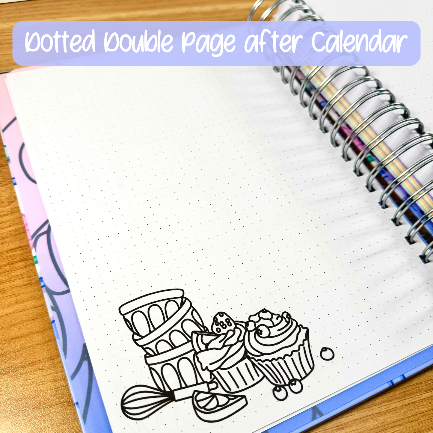 Hobby Illustrated Undated Bullet Journal-Style Planner - Flexible Layout for Creative Planning