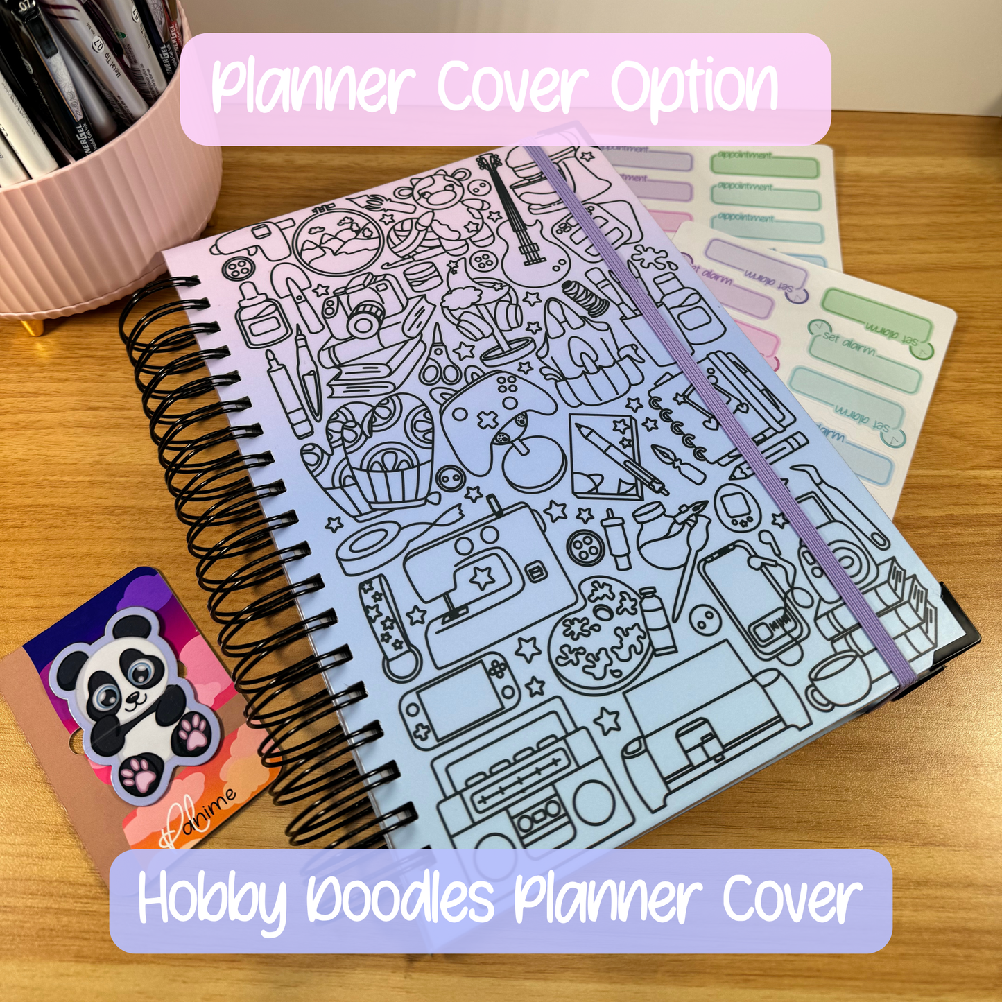 Hobby Illustrated Undated Bullet Journal-Style Planner - Flexible Layout for Creative Planning